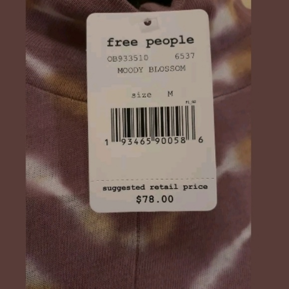 *SOLD* Free People Turtleneck Tie Dye Knit Top - Picture 2 of 6